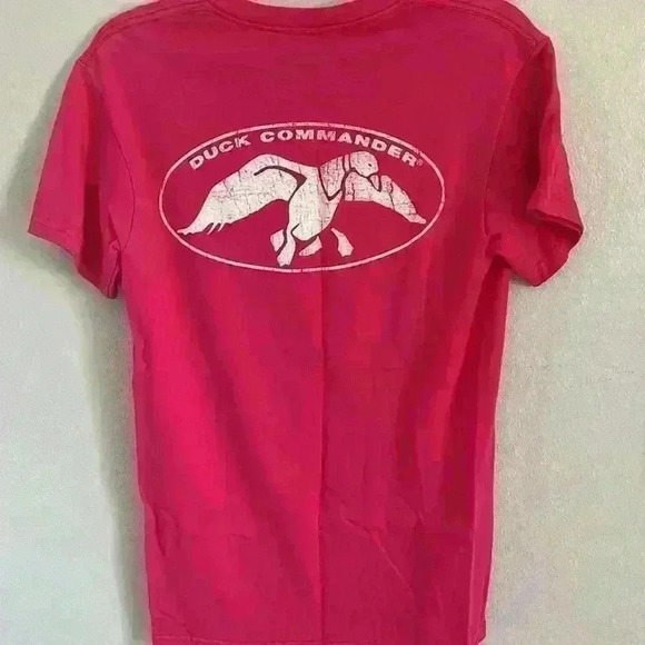 Women’a Duck Commander Pink T-shirt S - Picture 2 of 3